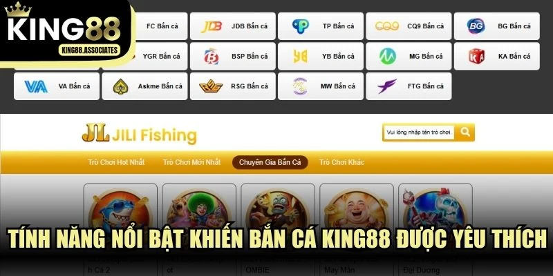 Tính năng nổi bật khiến Bắn cá KING88 được yêu thích