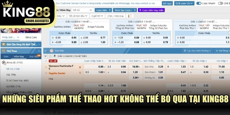 Thể thao tại KING88 chiếm được sự yêu thích nhờ những ưu điểm vượt trội